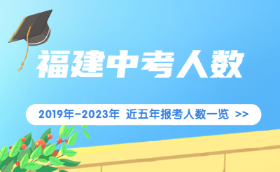 近五年福建中考报考人数一览（2019-2023年）