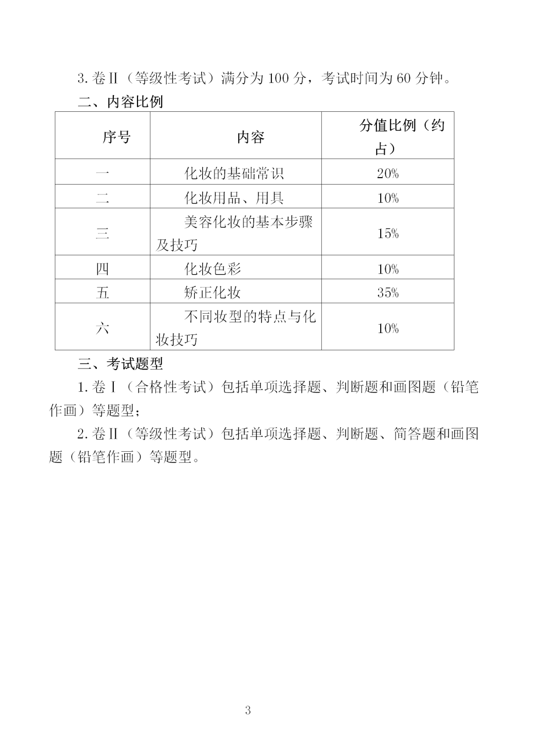 中职学考丨福建中职学考《化妆基础》考试大纲一览！