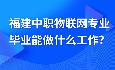 福建中职物联网专业毕业能做什么工作？